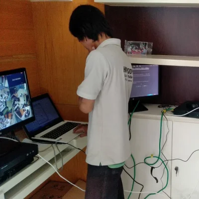 Pemasangan perangkat peendukung cctv